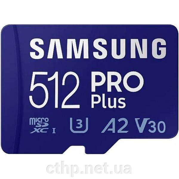 Samsung 512 GB microSDXC UHS-I U3 V30 A2 PRO Plus (2021) MB-MD512KA від компанії Cthp - фото 1