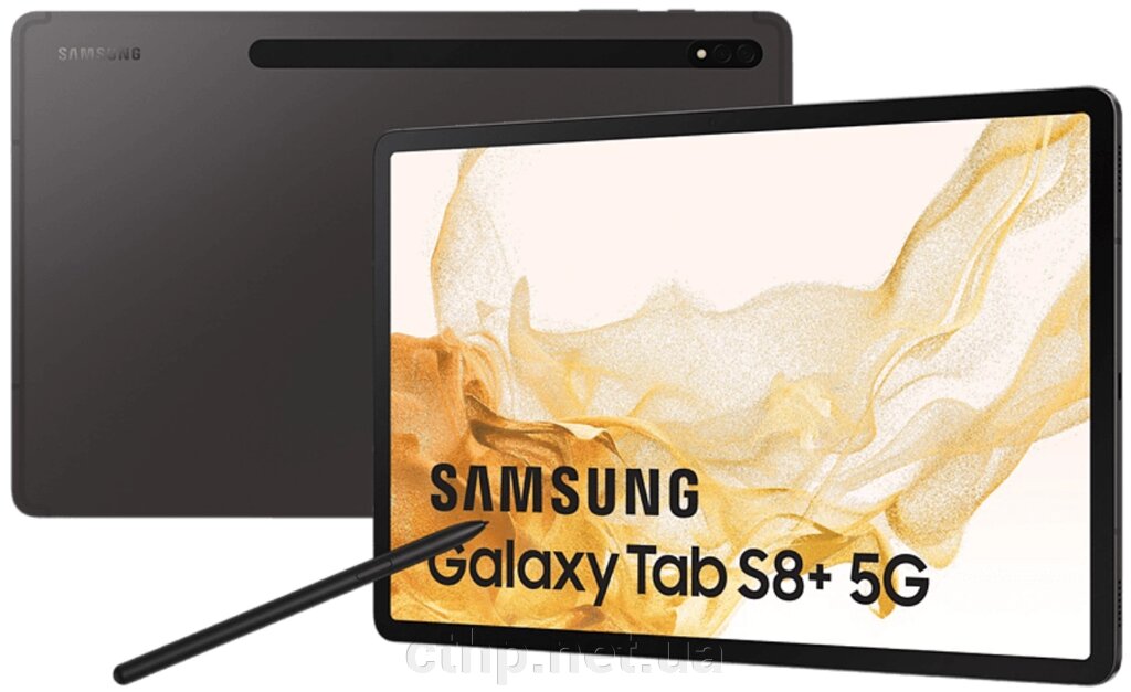 Samsung Galaxy Tab S8 Plus 12.4 8/128GB 5G Dark Grey (SM-X806BZAA) від компанії Cthp - фото 1