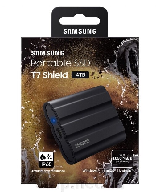 Samsung T7 Shield 4 TB Black (MU-PE4T0S) від компанії Cthp - фото 1