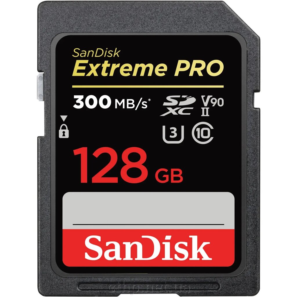 SanDisk 128 GB SDXC UHS-II U3 V90 Extreme Pro SDSDXDK-128G-GN4IN від компанії Cthp - фото 1