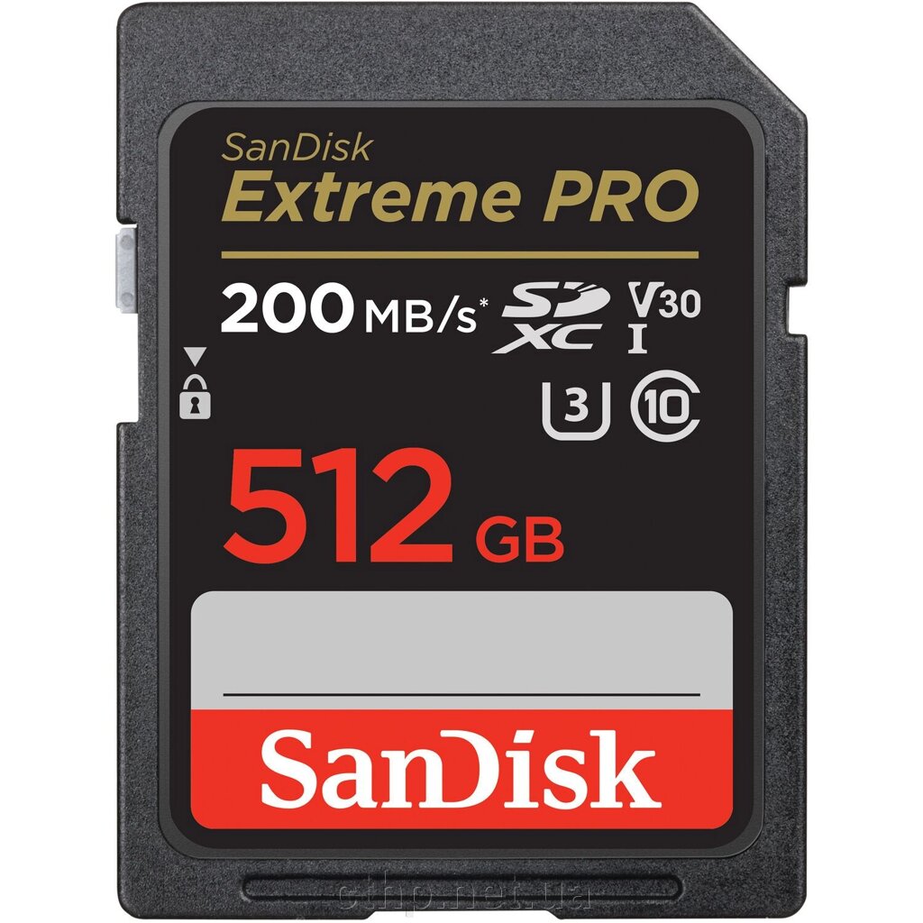 SanDisk 512 GB SDXC UHS-I U3 V30 Extreme PRO (SDSDXXD-512G-GN4IN) від компанії Cthp - фото 1