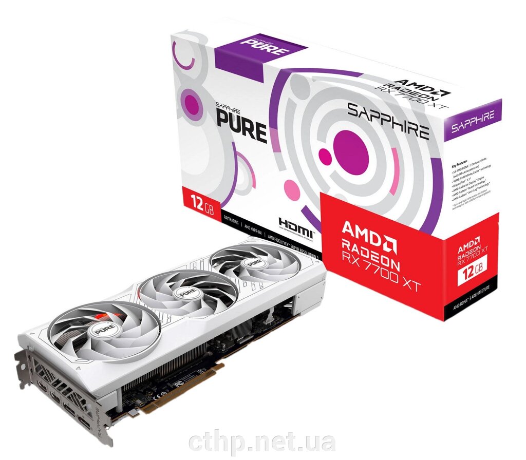 Sapphire Radeon RX 7700 XT 12GB PURE (11335-03) від компанії Cthp - фото 1