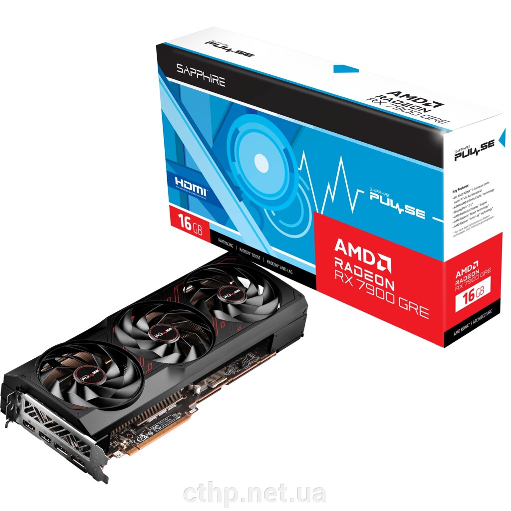 Sapphire Radeon RX 7900 GRE 16GB PULSE (11325-04) від компанії Cthp - фото 1