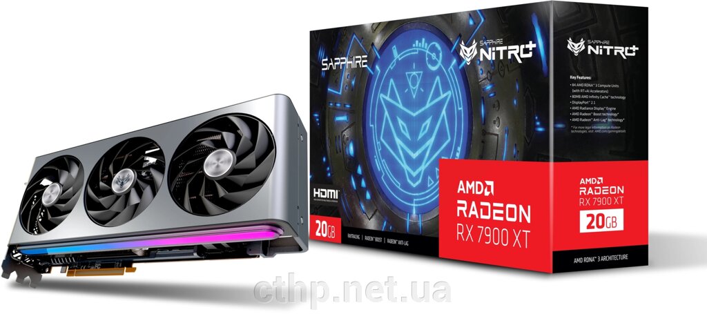 Sapphire Radeon RX 7900 XT Vapor-X 20GB NITRO+ (11323-01-20G) від компанії Cthp - фото 1