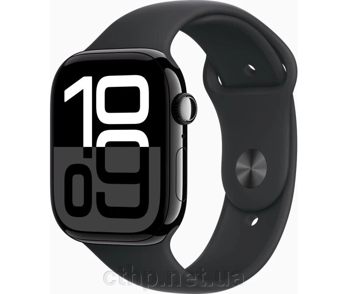 Смарт-годинник Apple Watch Series 10 GPS 46mm Jet Black Alu. Case w. Black Sport Band - S/M (MWWP3) від компанії Cthp - фото 1