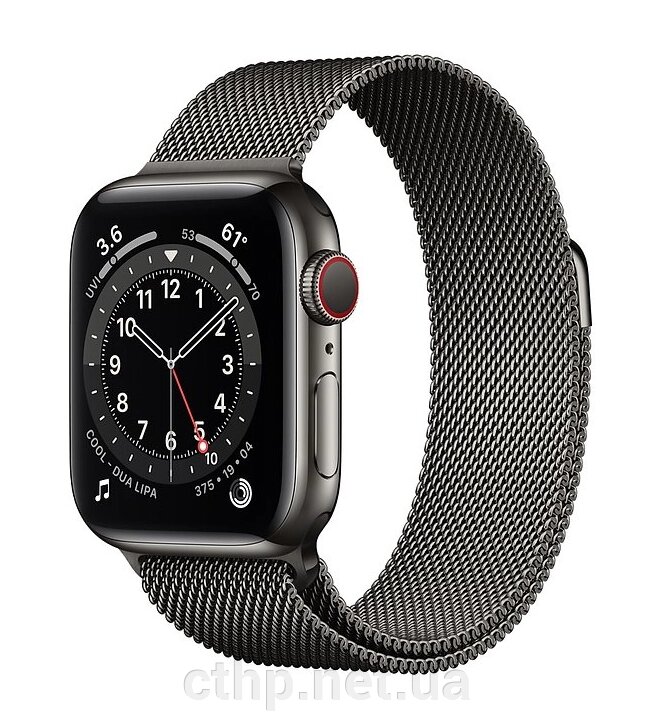 Смарт-годинник Apple Watch Series 6 GPS + Cellular 40mm Graphite S. Steel Case w. Graphite Milanese L. (MG2U3+M06Y3) від компанії Cthp - фото 1