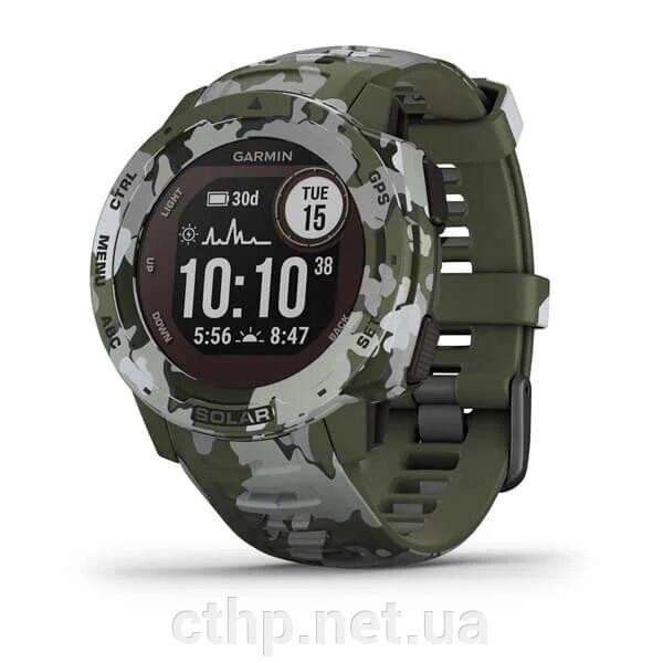 Смарт-годинник Garmin Instinct Solar Lichen Camo (010-02293-06/010-02293-16) від компанії Cthp - фото 1