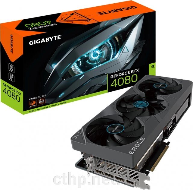 Відеокарта GIGABYTE GeForce RTX 4080 16GB EAGLE OC (GV-N4080EAGLE OC-16GD) від компанії Cthp - фото 1