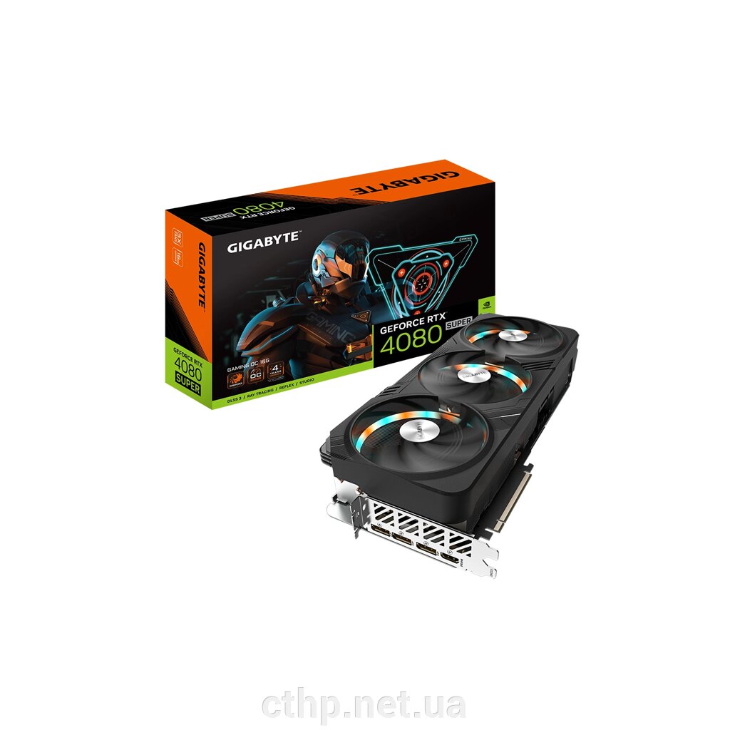 Відеокарта GIGABYTE GeForce RTX 4080 SUPER GAMING OC 16G (GV-N408SGAMING OC-16GD) від компанії Cthp - фото 1