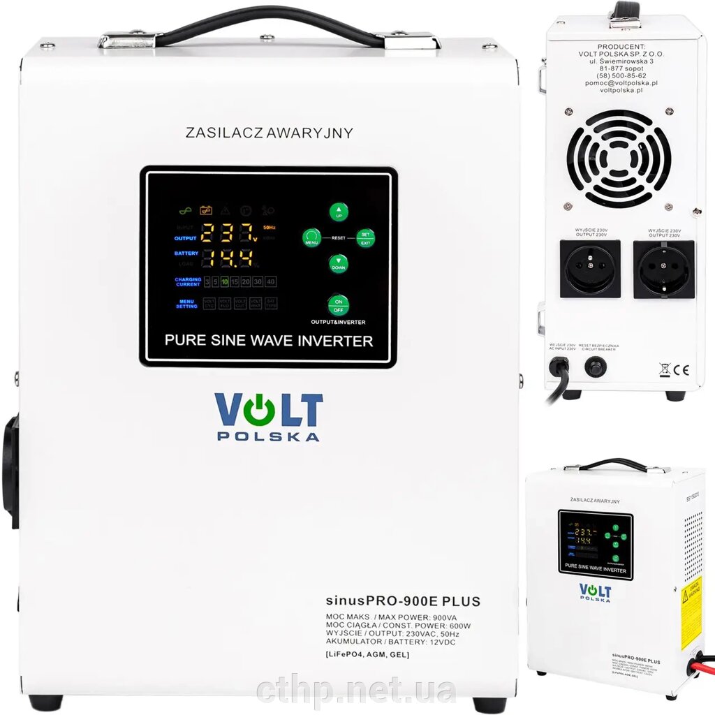 Volt Polska SINUS PRO 900 E PLUS 12/230V 600/900W (3SPM09012M) від компанії Cthp - фото 1