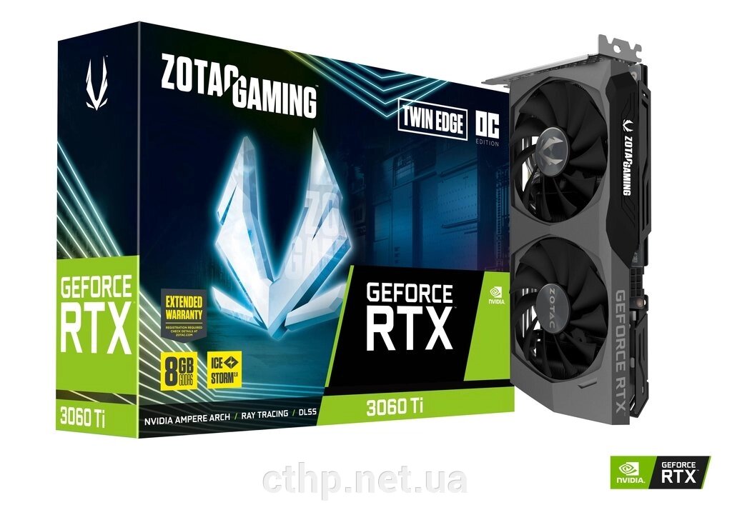 Zotac GAMING GeForce RTX 3060 Ti Twin Edge OC LHR (ZT-A30610H-10MLHR) від компанії Cthp - фото 1