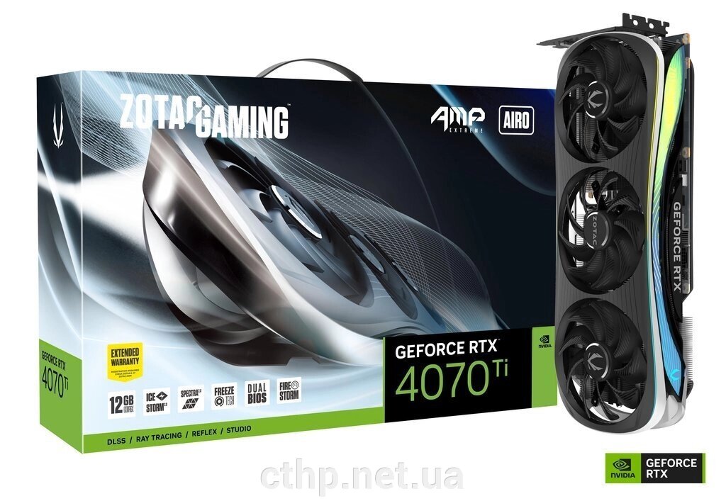 Zotac GAMING GeForce RTX 4070 Ti AMP Extreme AIRO (ZT-D40710B-10P) від компанії Cthp - фото 1