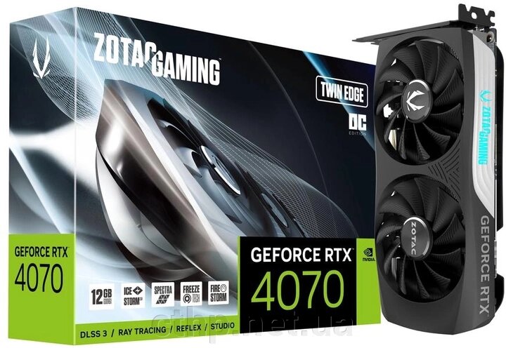 Zotac GAMING GeForce RTX 4070 Twin Edge OC (ZT-D40700H-10M) від компанії Cthp - фото 1