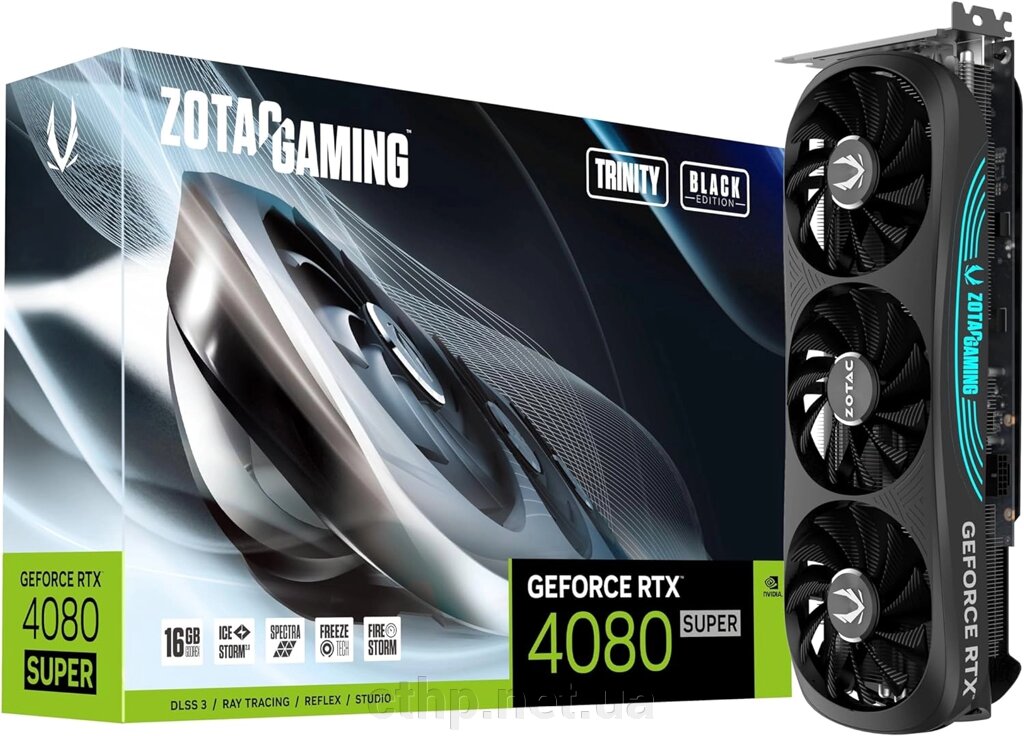 Zotac GAMING GeForce RTX 4080 SUPER Trinity Black Edition 16GB (ZT-D40820D-10P) від компанії Cthp - фото 1