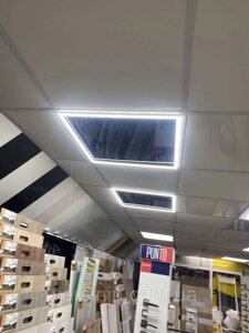 Стельовий світлодіодний АРТ світильник панель (рамка) 48w 6400k ONE LED 60х60