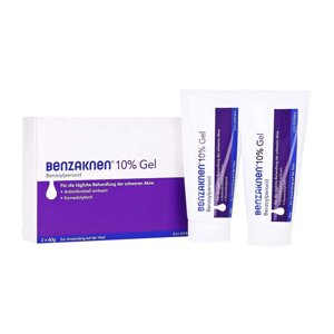 Гель від прищів з Німеччини Benzaknen 10%1 туба) 60 гр. Термін до 07.2025
