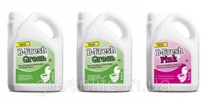 Набір рідини для біотуалету, B-Fresh Green + B-Fresh Pink+ B-Fresh Blu, THETFORD.