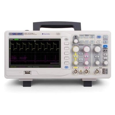 Цифровий осцилограф SIGLENT SDS1072CML+, настільний, двоканальний, 70 МГц, 1 Гвиб/с, 7,0" TFT дисплей, 2 МБ від компанії Інтернет магазин ЦЕЛЬС-ЕЛЕКТРО - фото 1