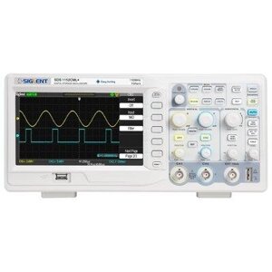 Цифровий осцилограф SIGLENT SDS1152CML+, настільний, двоканальний, 150 МГц, 1 Гвиб/с, 7,0" TFT дисплей, 2 МБ