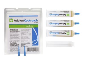 Advion Cockroach Gel від тарганів гель отрута отрута засіб ШПРИЦ 3ШТ+НОСІК+ШТОВКАЧ США ОРИГІНАЛ 30г Evolution