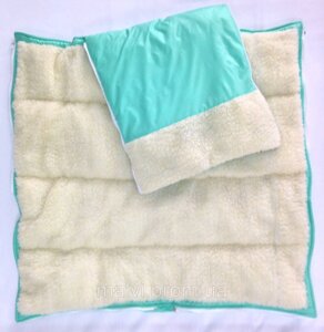 Конверт-одіяло в коляску салатовий