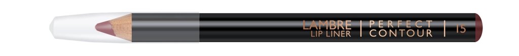 Олівець для губ Ламбре Perfect Contour №15 Легкий бургунді ##от компании## Ламбро-ШОП - ##фото## 1