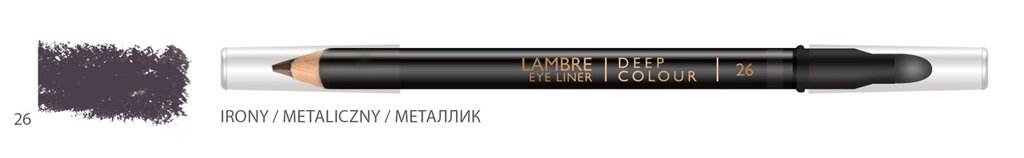 Олівець для очей LAMBRE Deep Colour Eye Liner №26 Irony / металік ##от компании## Ламбро-ШОП - ##фото## 1