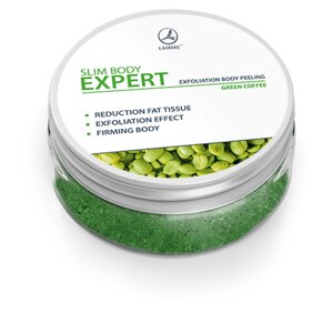 Пілінг для тела з зеленим кави Exfoliation body peeling Slim Body Expert 150 ml