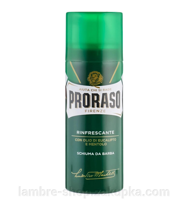 Піна для гоління з евкаліптом та ментолом Proraso Green 300 ml від компанії Ламбро-ШОП - фото 1
