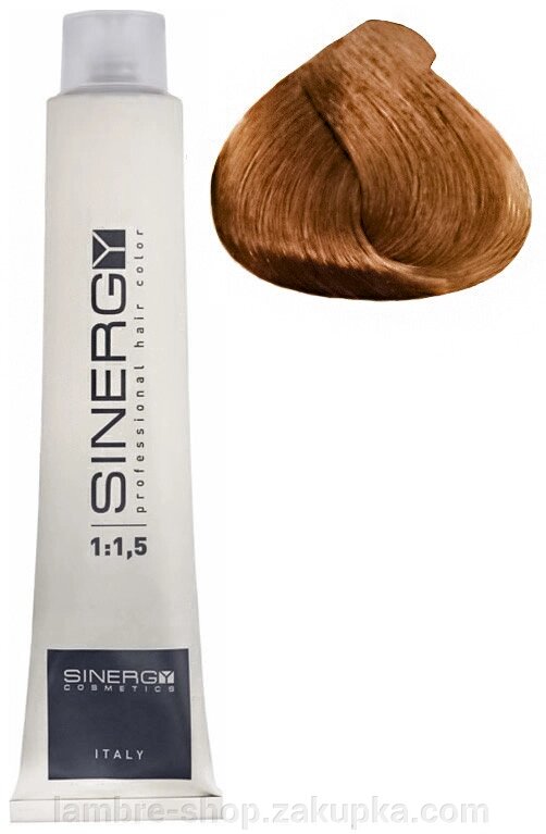 Стійка крем-фарба для волосся Sinergy №8 / 4 Світло мідний, 100мл від компанії Ламбро-ШОП - фото 1