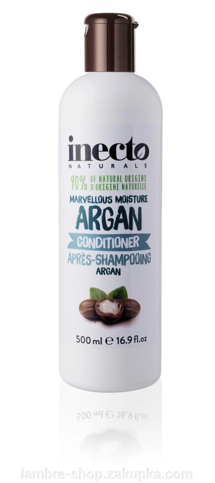 Зволожуючий кондиціонер для волосся з аргановою олією Inecto Naturals Argan Conditioner 500 ml від компанії Ламбро-ШОП - фото 1