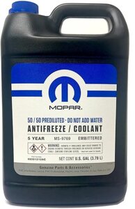 Антифриз 50/50 Mopar 5year -37°C помаранчевий 3.78л (68051212AC)