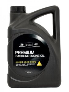 Моторное масло hyundai kia premium gasoline 5W-20 SL 4л