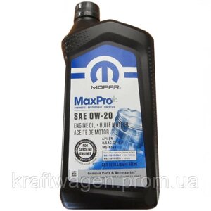 Моторне масло Mopar 0W-20 0.946л (68218950AC)