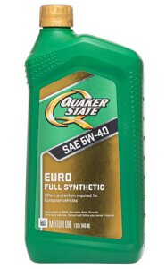 Моторное масло QUAKER STATE 5W-40 EURO Ultimate Durabiliti Full Synt 0.946л (550042725)