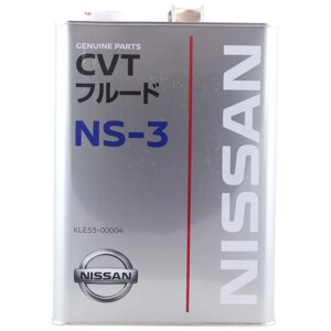 Трансмісійна олива nissan CVT fluid NS-3 4л (KLE53-00004)