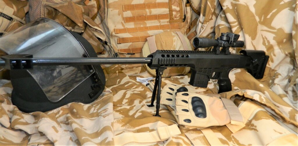Гвинтівка Снайперська Barret M82 з лазером на пластикових кульках V2.0 від компанії Магазин "Голіаф" - фото 1