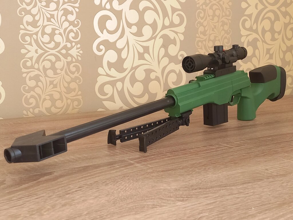 Гвинтівка Снайперська MK 993 без лазера, на пластикових кульках, Лазер не працює від компанії Магазин "Голіаф" - фото 1