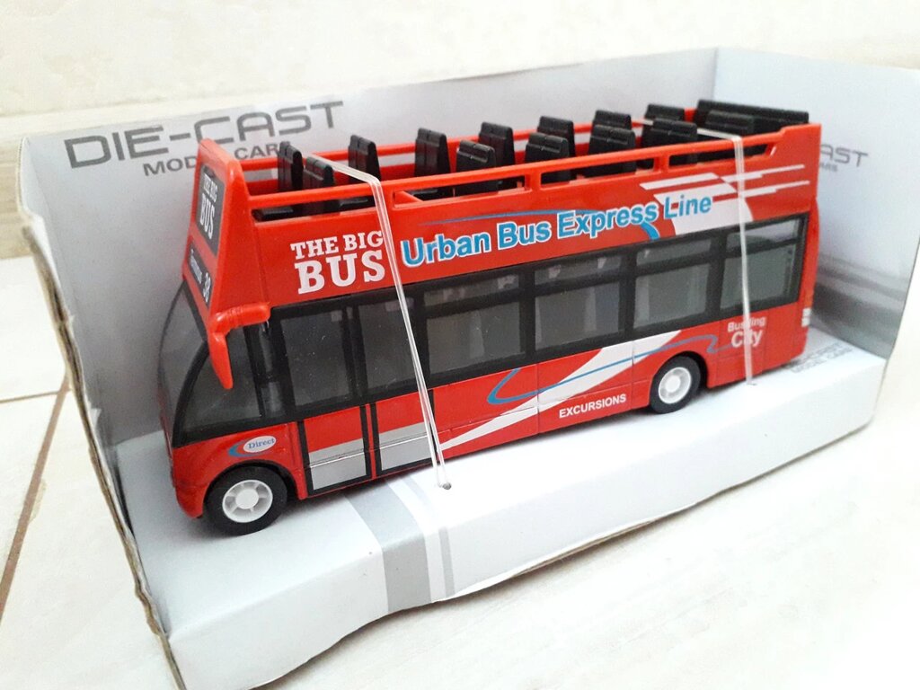 Іграшкова металева машинка Автобус від компанії Магазин "Голіаф" - фото 1