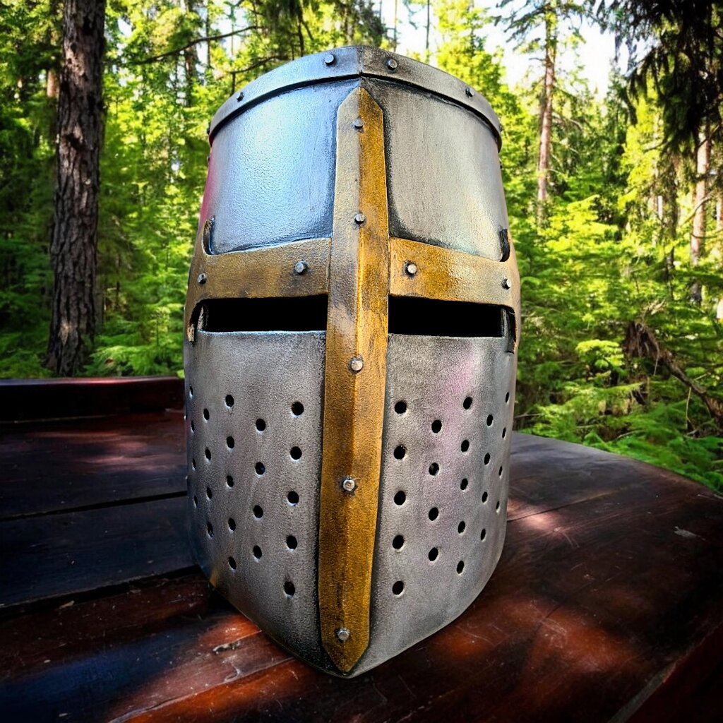 Косплей Cosplay Шолом Топфхельм "Хрестоносець" із Eva Foam (Без Лакування) від компанії Магазин "Голіаф" - фото 1