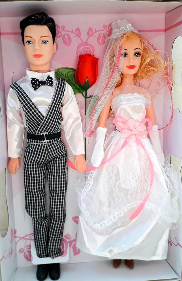 Ляльки в коробці "Весілля" Наречений і Наречена (Великі 40 см.) XD4-1 від компанії Магазин "Голіаф" - фото 1