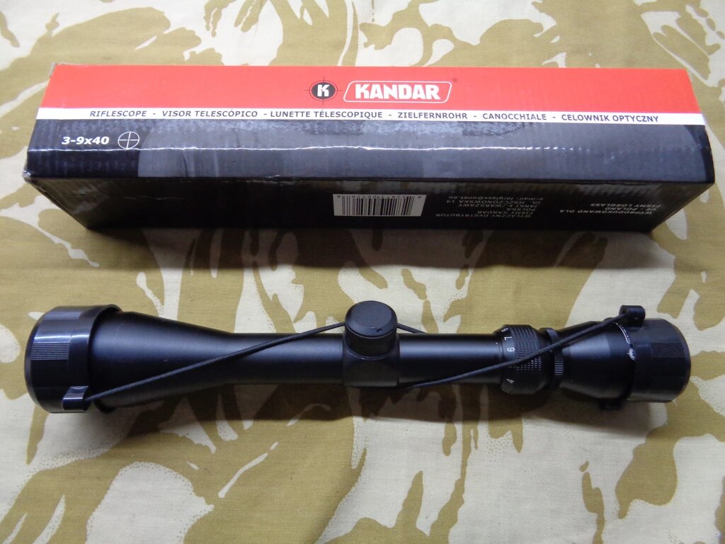 Оптичний приціл Kandar 3-9х40 (Mil-Dot) + Кільця кріплення ##от компании## Магазин "Голіаф" - ##фото## 1