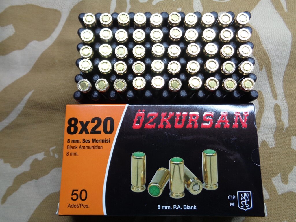 Патрони Неодружені 8mm Ozkursan від компанії Магазин "Голіаф" - фото 1