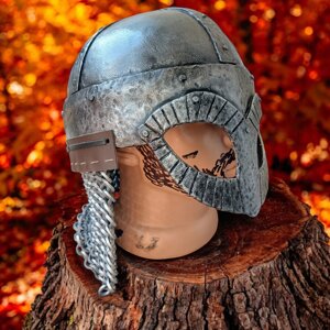Косплей Cosplay Середньовічний Скандинавський Шолом із Гьормундбю (c кольчугою) із EVA Foam для косплея