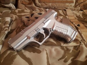 Пістолет Walther P99 (silver) на пластикових кульках 6мм.
