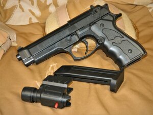 Игрушечный пистолет "Beretta 92" Лазерным целеуказателем Galaxy G.052BL