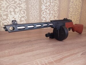 Уцінка, дефект Автомат ППШ-41 на пластикових кульках з секторним магазином і штурмовим прицілом