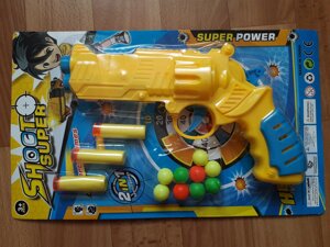 Дитячий військовий набір "Shoot Super" (Револьвер з кулями і кульками)