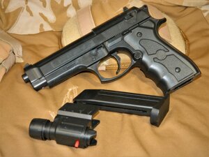 Іграшковий пістолет "Beretta 92" Лазерним цілевказівником Galaxy G. 052BL