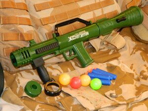 Дитячий іграшковий РПГ (гранатомет) зі змінним калібром
